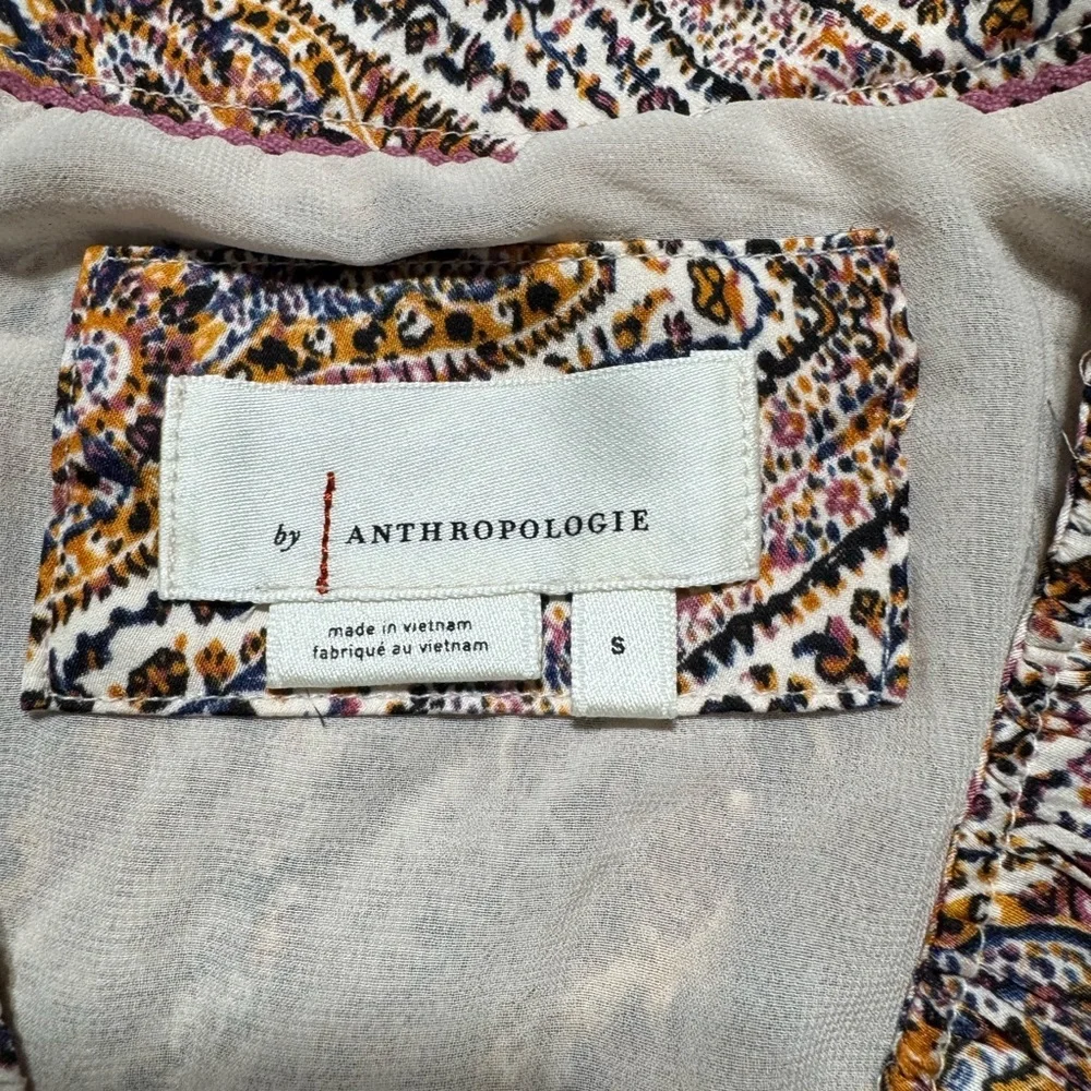 Anthropologie Brown Geometric Kids Dress - Picture 4 of 7